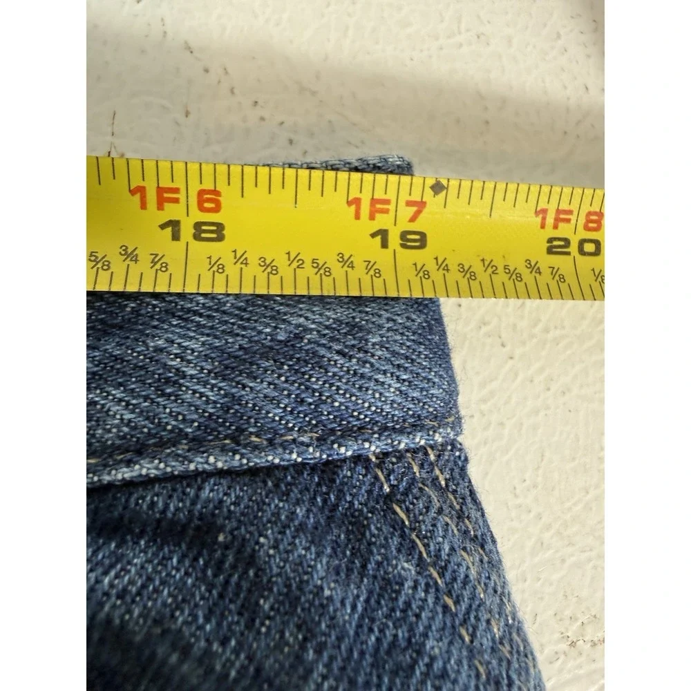 Texas Jeans Men's Carpenter USA Made Blue Denim Straight‎ Loose 40x32